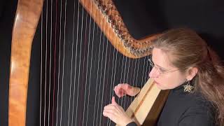 (8/24) Нова радість стала / Es gab eine neue Freude/ Ukrainian Carol / Eva‘s harp Advent 2022 🎄🇺🇦