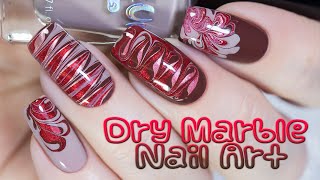 Dry Marble Nail Art