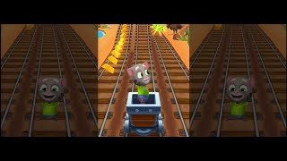 Talking Tom Gold Run || Tom run max speed on the Train and on the street || Gameplay #3 screenshot 4