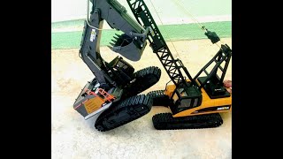 Huina RC  1572 Crawler Crane Low Cost But Good Perfomance, Unbox, Power test, Kids Toys