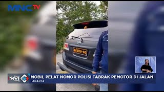 Mobil Plat Dinas Polisi Menabrak Pemotor, Diduga Menerobos Lampu Merah #LintasiNewsSiang 08/02