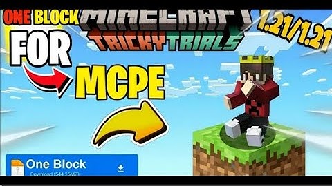 ONE BLOCK WORLD FOR MCPE 1.21+ || ONE BLOCK LIKE SENPAI SPIDER