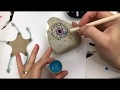 Lined Mandalas rocks for beginners... by a beginner