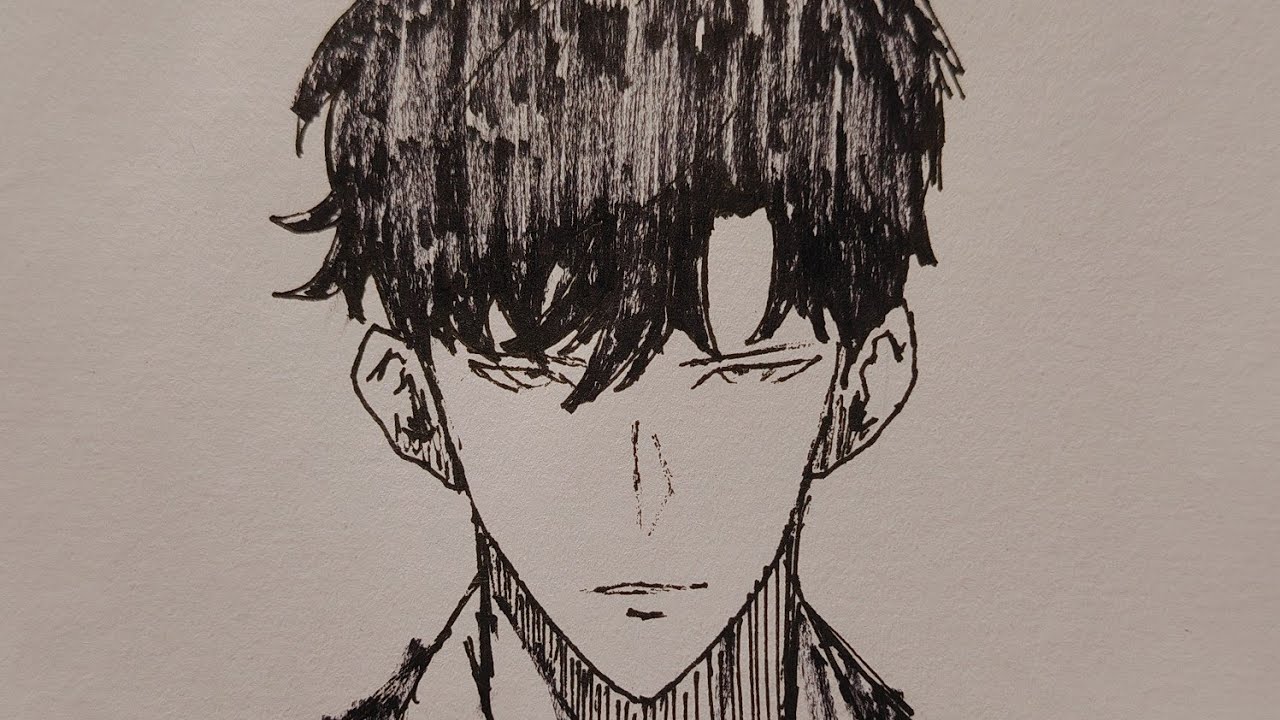 How to draw Sung Jinwoo From Solo Leveling