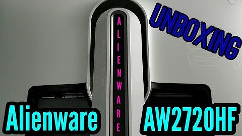 Alienware AW2720HF Unboxing - Pictures/Menu Cycle/Quick LED Spectrum Cycle