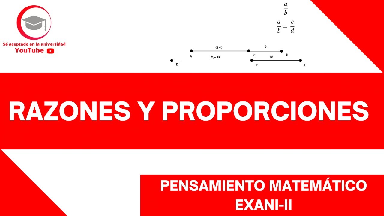RAZONES Y PROPORCIONES | PENSAMIENTO MATEMÁTICO | EXANI-II 2024
