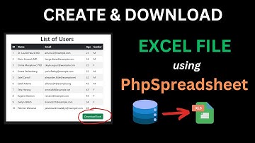 Create and Download Excel Files FAST with PHPSpreadsheet in PHP!