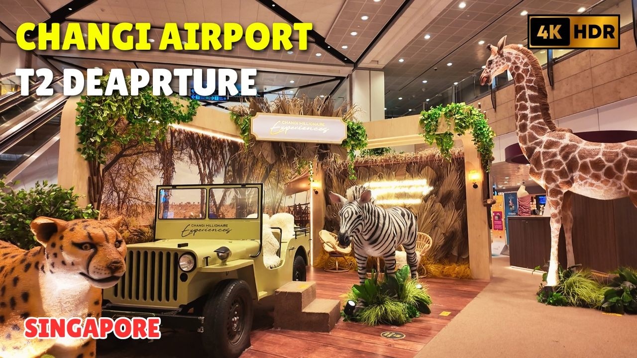 World's Best Airport | Singapore Changi Airport Terminal 2 Departure & Transit Area Walking Tour