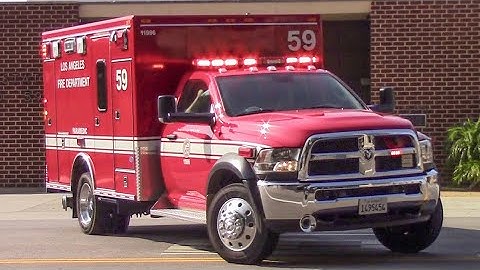 (eQ2B + Air Horn) LAFD Rescue 59 & LAPD WLA Division Unit