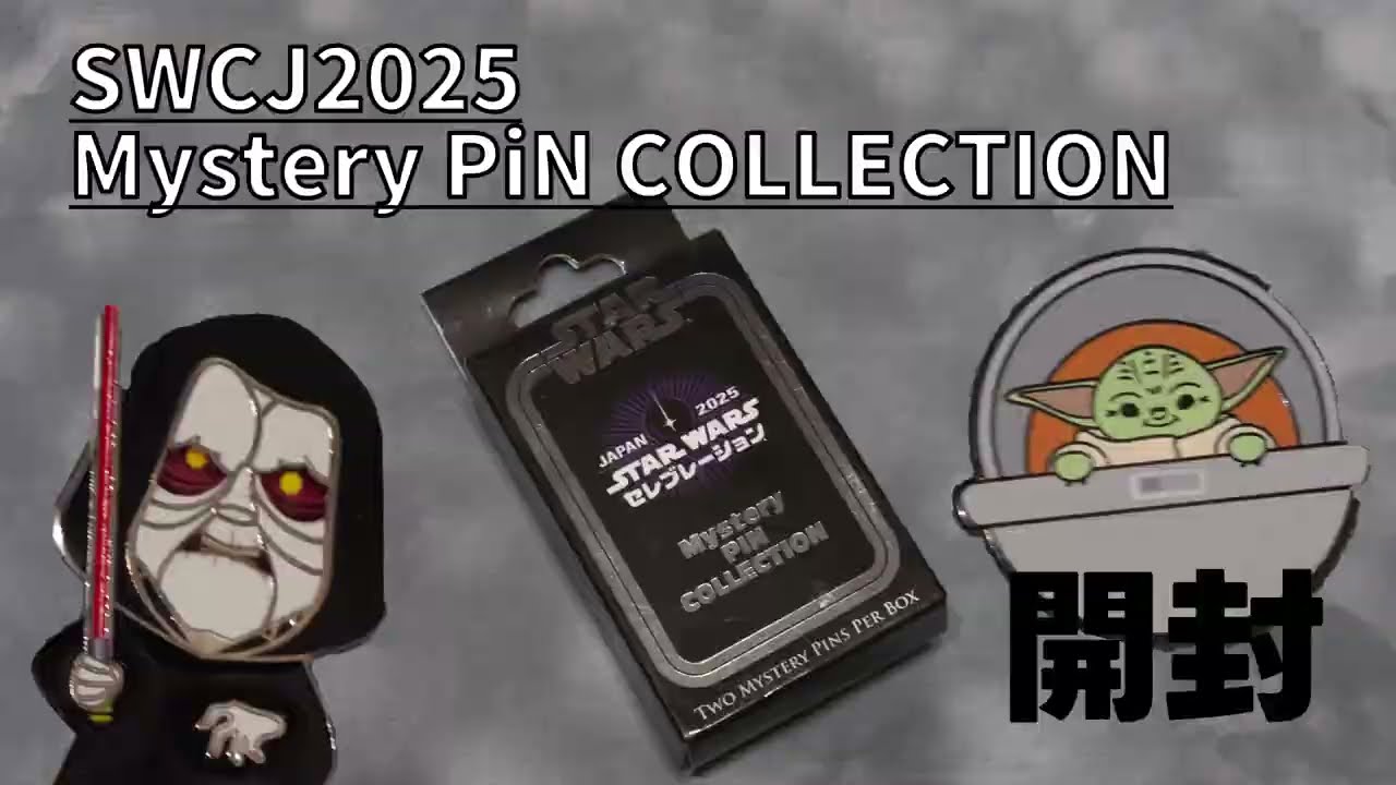 スターウォーズの日なのでSWCJ2025で買ったピンズ開ける - YouTube