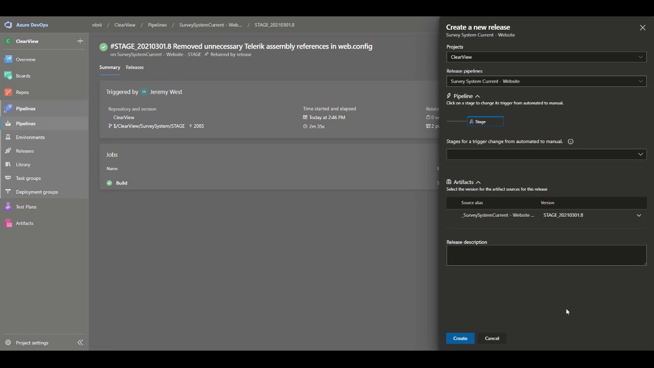 STAGE Release Tutorial
