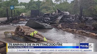 About 75 animals killed in Sunday fire at Noccalula Falls Park, park closed indefinitely