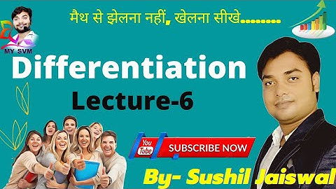 Differentiation of Inverse Trigonometric Function | Lecture-6 by sushil Jaiswal