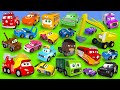 Stories with Fire Truck, Excavator, Train, Police Cars, Garbage Truck, Tractor Construction Vehicles