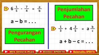 Penjumlahan dan Pengurangan Pecahan yang Melibatkan Variabel