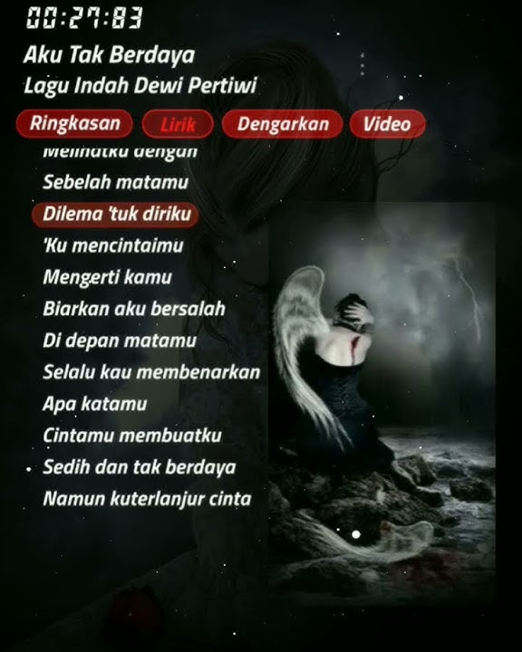 Aku tak berdaya - Indah Dewi Pertiwi #subscribe #storywa #liriklagu #fypシ゚viral