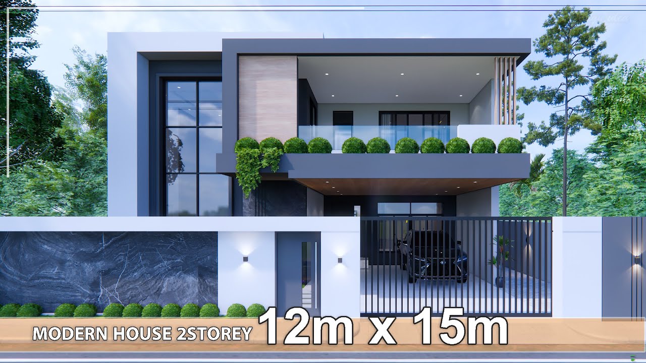 modern-house-design-idea-12m-x-15m-2storey-4bedroom-youtube