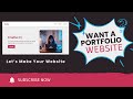 Build Your Own Portfolio: Responsive Design with HTML, CSS, & JS | Preview