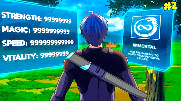 [2] He is reborn in a NEW body, and gains a game system by gaining infinite power.