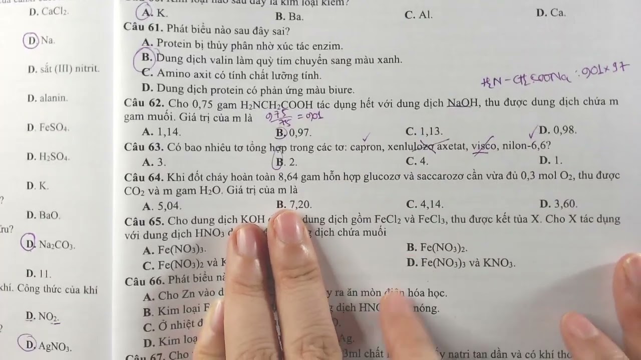 GIẢI CHI TIẾT ĐỀ THI THPT QG 2020 - BGD