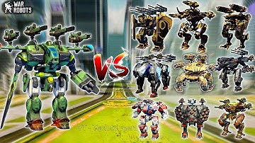 "New War Robot vs All Titans – Sword Unit 190 Power Test!" #warrobots