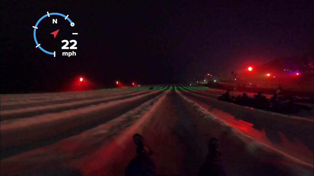 Snow tubing at night Camelback snowtubing YouTube