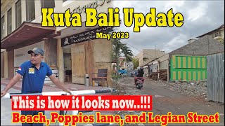 How Is Kuta Bali Now..?? Beach, New Art Market, Poppies Lane And Legian Area.