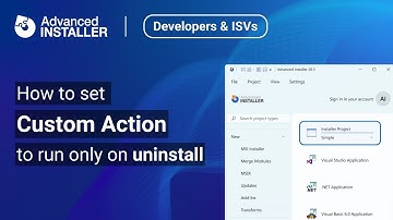 How to Set a Custom Action to Run only on Uninstall