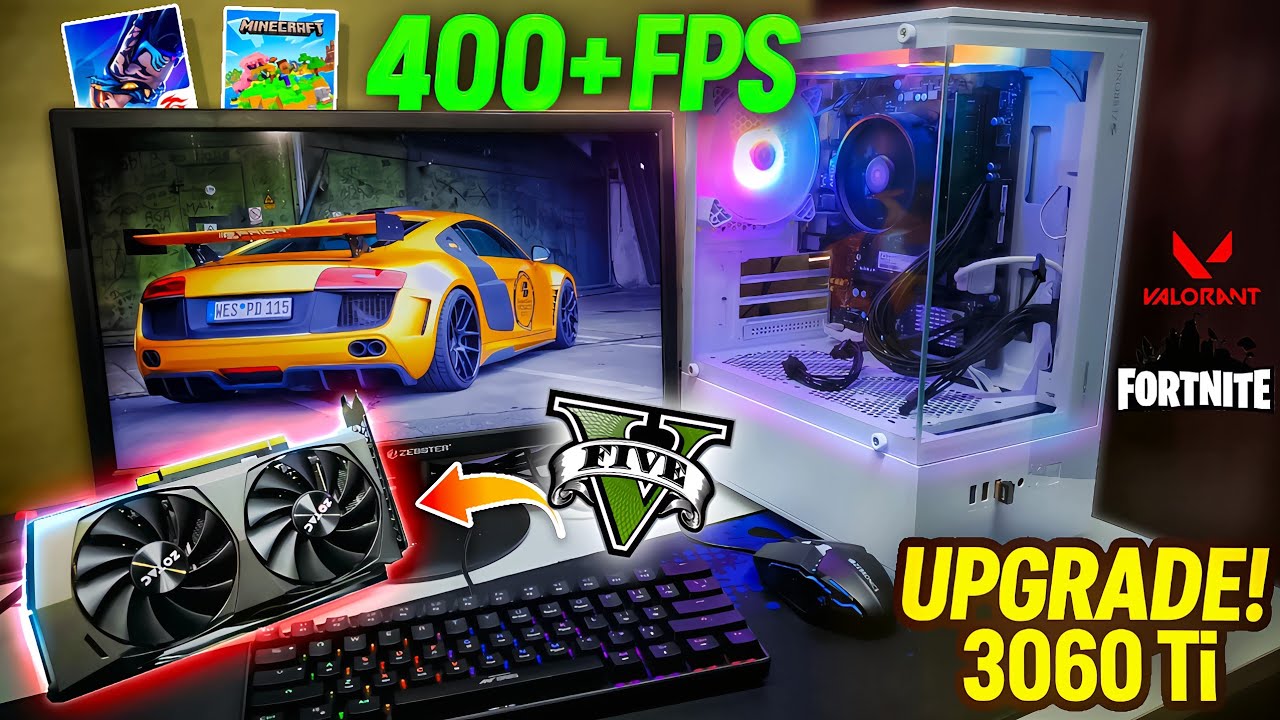 ₹25K PC + RTX 3060 Ti 🔥 Budget to Beast Gaming Upgrade | GTA V, Minecraft & Free Fire Test
