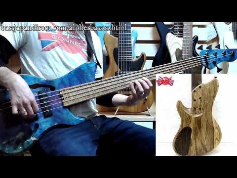 high-end-uk-basses:-alpher-mako-elite-thinline;-crazy-burl-bass-demo