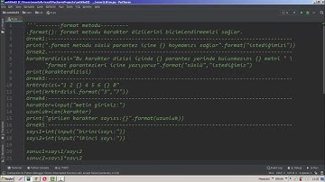 format metodu Python #11