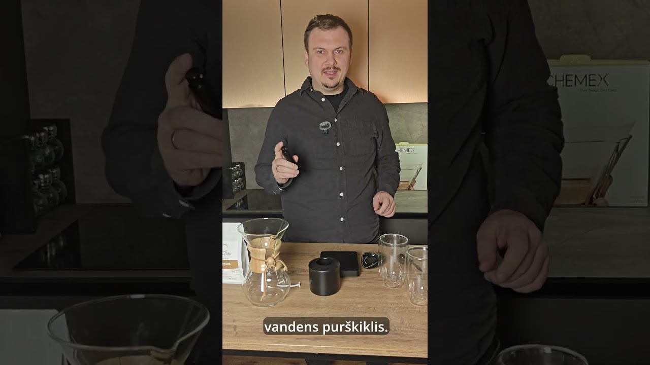 Ruošiame kavą su Chemex