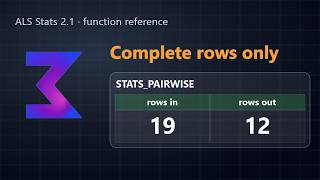 STATS_PAIRWISE Function Reference: Keep Complete Rows (Listwise Clean) in Google Sheets