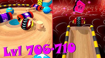 Going Balls Super Speedrun New update gameplay Levels 706-710