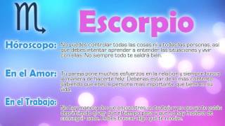 Horóscopo del día - Escorpio - 11/10/2015