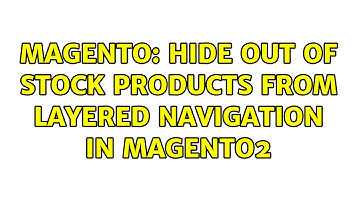 Magento: hide out of stock products from layered navigation in magento2