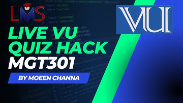 MGT301 Quiz 1 Solved Virtual University Video 3