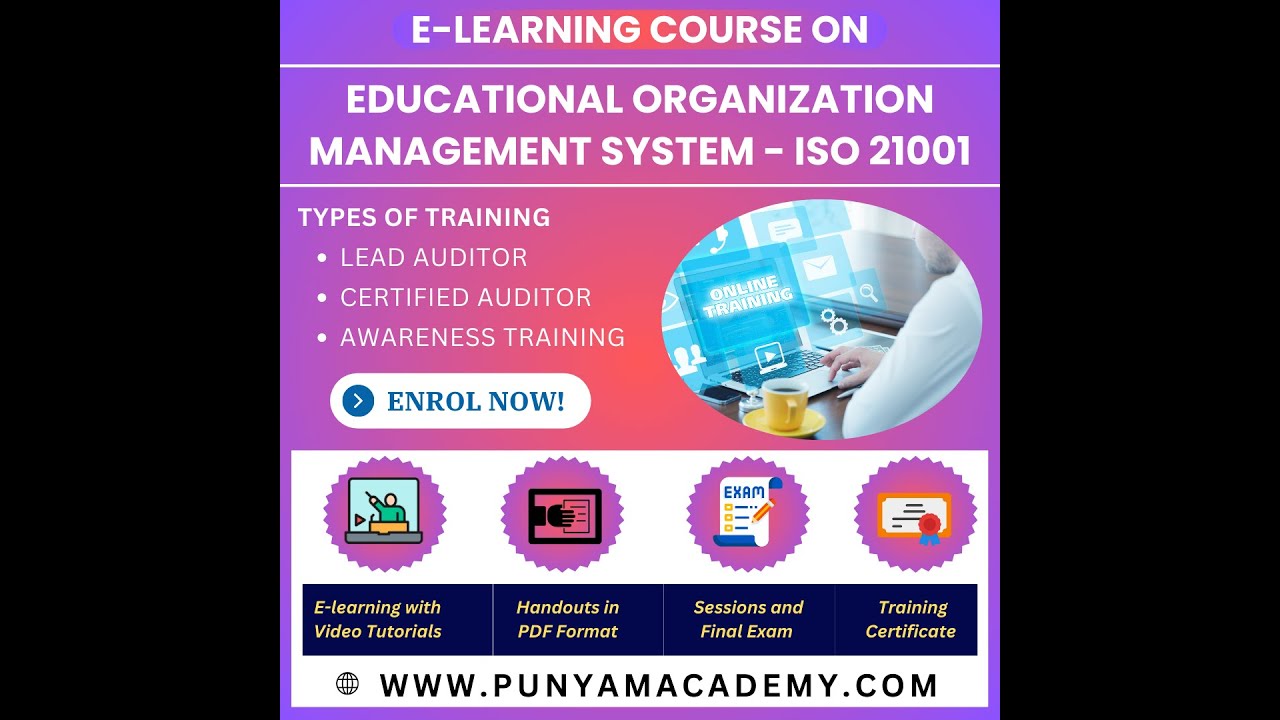 Overview Of  ISO 21001 Auditor Training |  Educational organizations — Management systems |