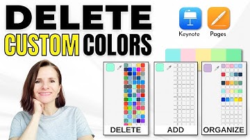 How to Delete Custom Colors  in Keynote and Pages