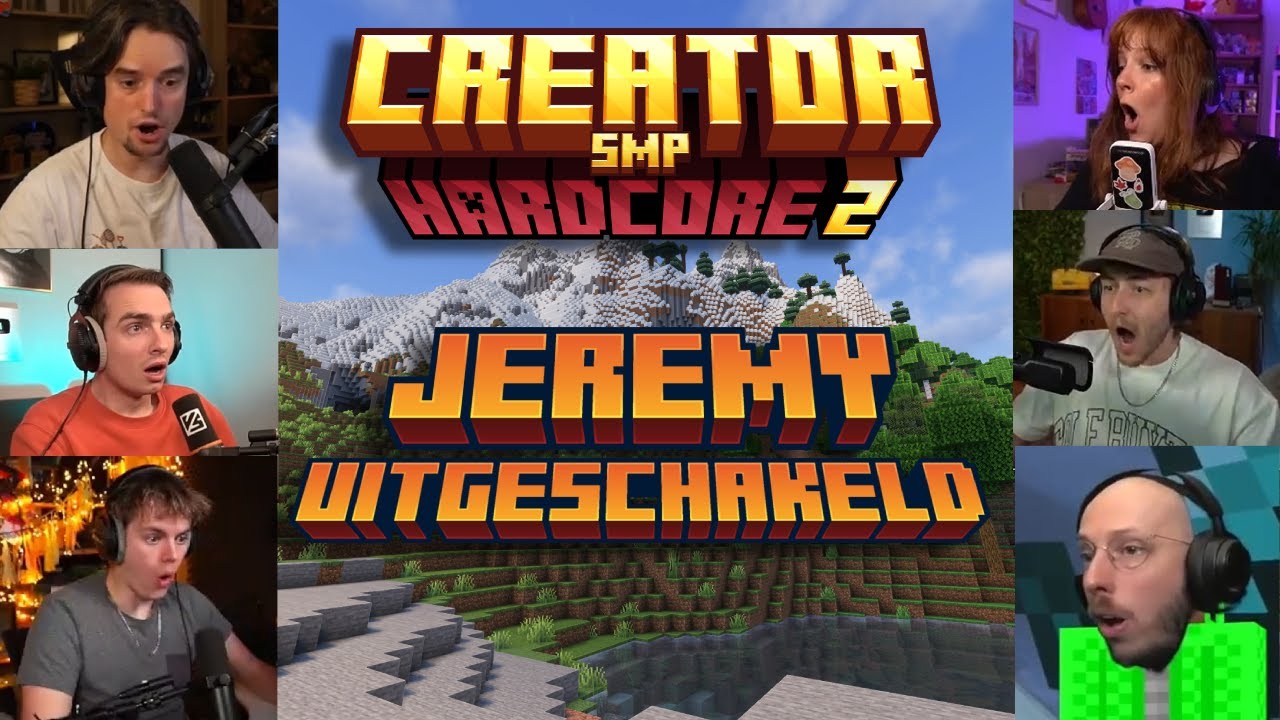 Streamers Reageren Op De Death Van Jeremy In Creator SMP Hardcore S2