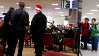 Livin&#39; On A Prayer [Bon Jovi Cover] -  Lothian &amp; Borders Police Choir. Edinburgh Airport -16/12/12