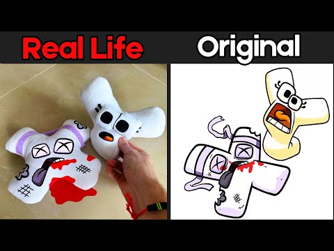 REAL LIFE VS ORIGINAL, The Craziest Version Alphabet Lore in REAL LIFE