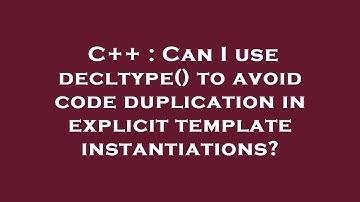 C++ : Can I use decltype() to avoid code duplication in explicit template instantiations?