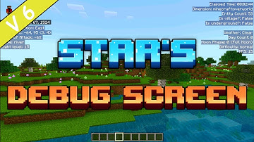 F3 DEBUG SCREEN ** V6 ** for MCBE 1.21+ || NO EXPERIMENTS || Star