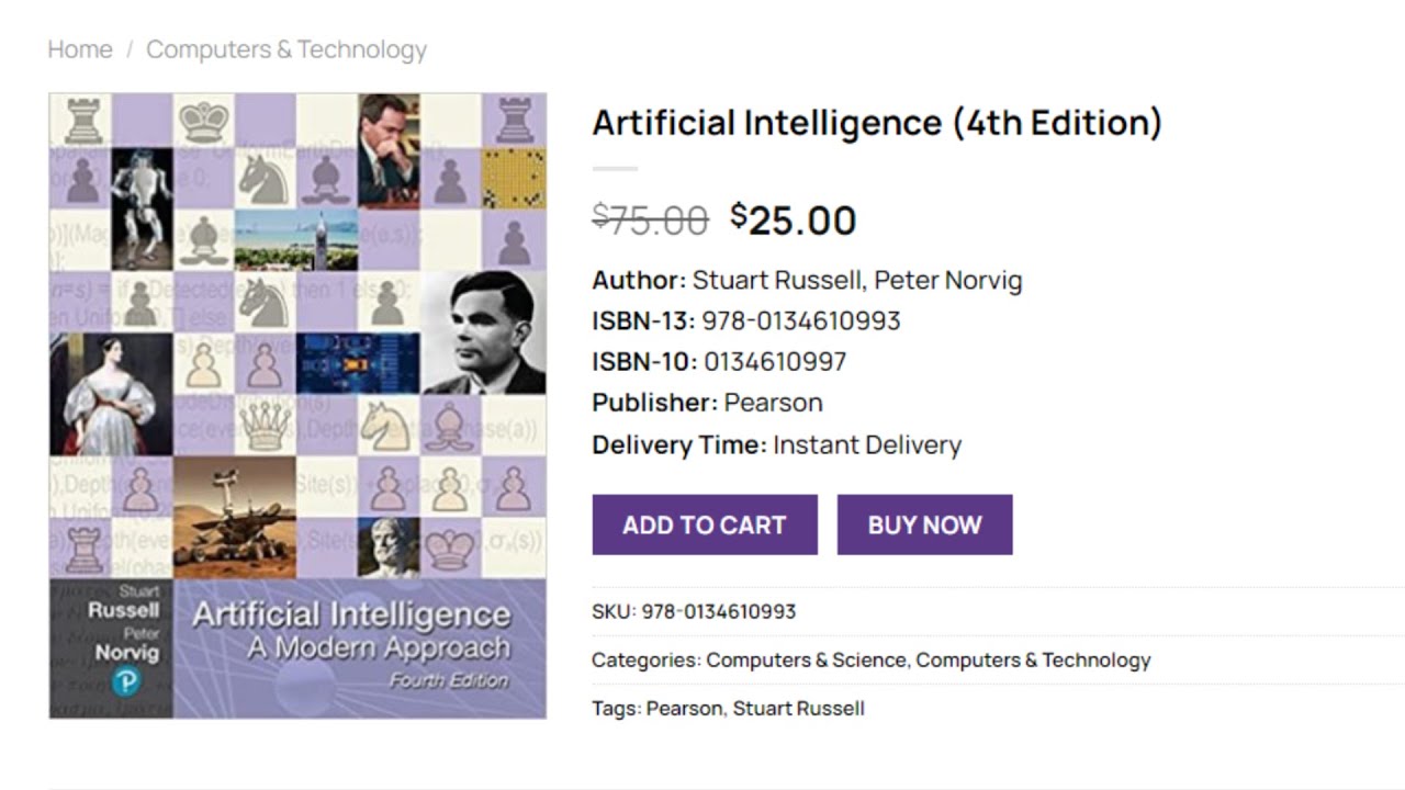 (PDF) Artificial Intelligence (4th Edition) - Price $25 | eBook