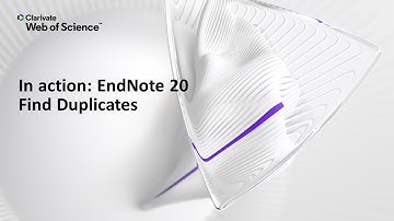 In action: EndNote 20 (Windows) Find Duplicates