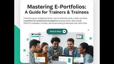 HOW TO CREATE YOUR E PORTFOLIO