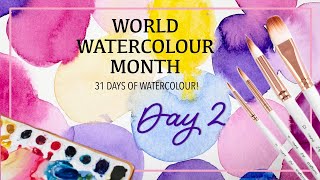 ¡Cortes de color terapéuticos! ¡Día 2 de 31 días de práctica de acuarela!