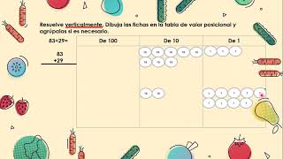 Matemáticas/Suma vertical con tabla de valor posicional.