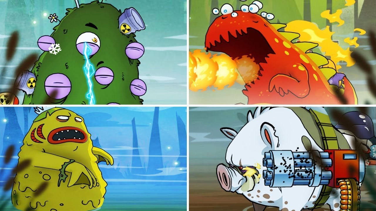 Swamp Attack All Bosses , Evil Mode 👽